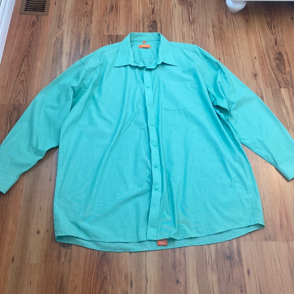Eccolo Mint Green Dress Shirt Size XL/19